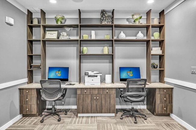 A work station at Markethaus 3700 in Plano Texas