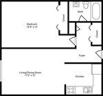 1 Bed 1 Bath A