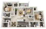 Houston 3bed2bath 1296sqft