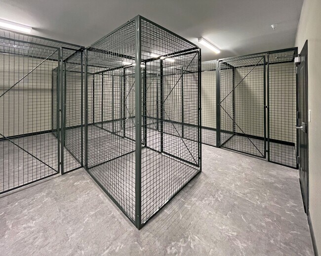 Private storage lockers available on all residential floors.