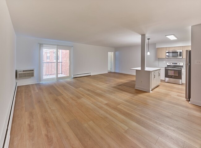 Plank flooring in the Living Area