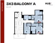 3x3 Balcony A