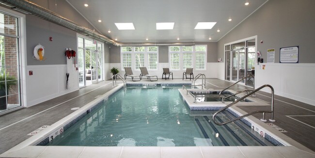 Indoor pool and hot tub at the Clubhouse