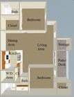 2BR/1.5BA