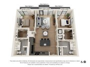 2 bed 2 bath | 1313 sq ft