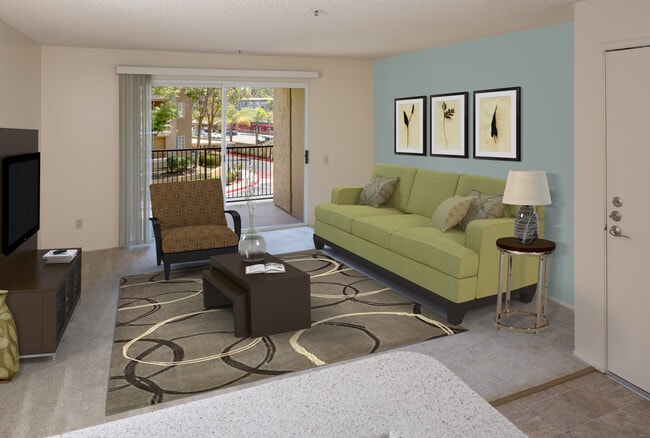 Classic Package living room with carpet
