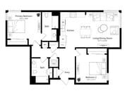 Unit G floor plan The Grove at Woodlake