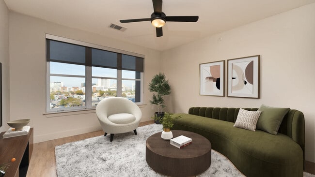 Living Room with Hard Surface Flooring