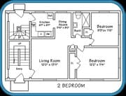 2BR/1BA