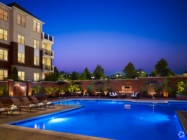 Pool- Dusk - The Flats at Lansdale Rental