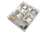 Tres habitaciones