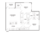 B4 2 Bedroom Floor Plan