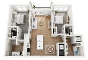 Floor Plan B5 | Echelon at Charlotte | Apartments in Charlotte, NC
