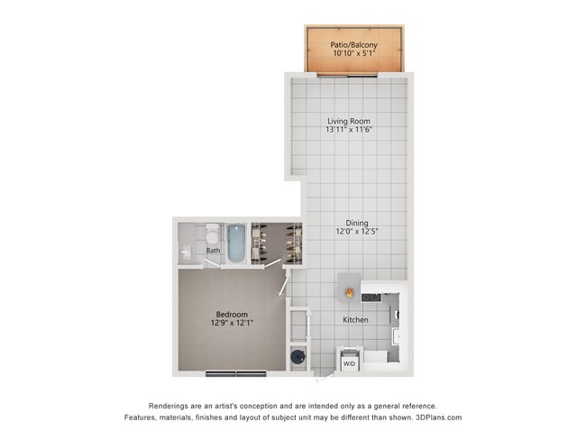 A1R_770_1Habitación_1Baño - Palm Beach Gardens Apartments