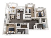 C1b floor plan Camellia at One Nexton