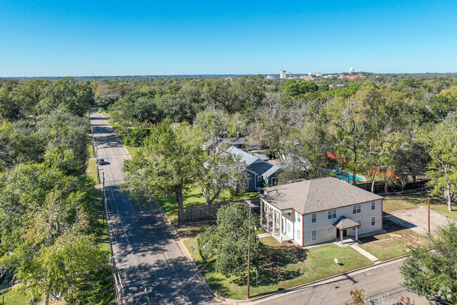 Aerial View - Historic Mobberly Neighborhood Fourplex Rental