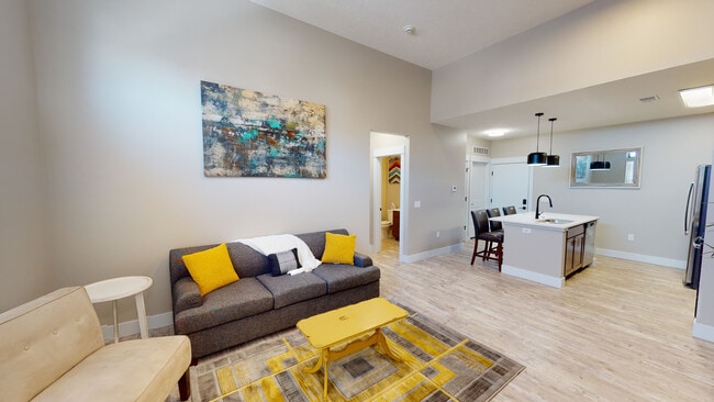 Sala de estar amueblada Schwab - Element 30 Apartments