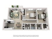 2 Bedroom | 1.5 Bath | 809 SF