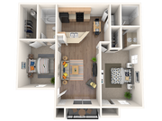 two bedroom, two bathroom apartment home *ask us about our enhanced and renovated plus units