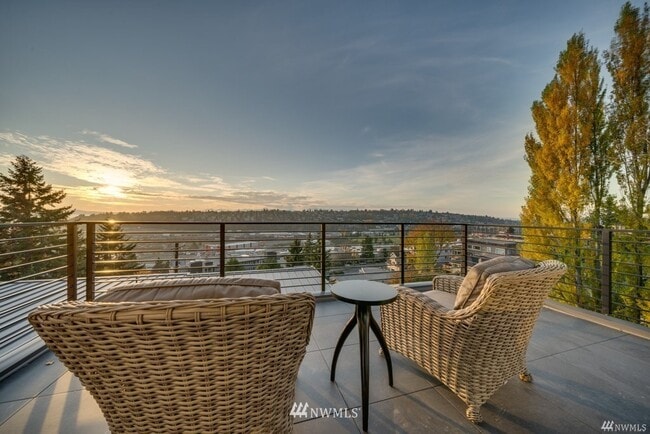 View of sunset from top deck - 2210 12th Ave W