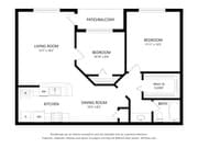 B - 2 Bedroom | 1 Bath