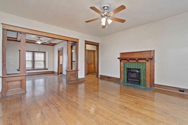 Living Room Looking West toward Dining Room - 4154 Harrison St Apartments Unit 2N