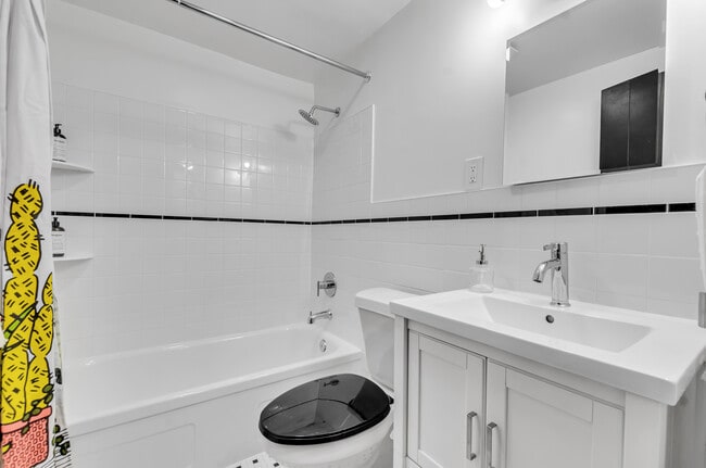 Brand new tiled bath