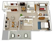 The York - 2 Bedroom - 2 Bathroom