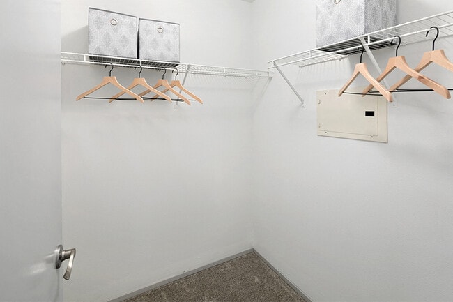 Roomy walk-in closets available in most bedrooms