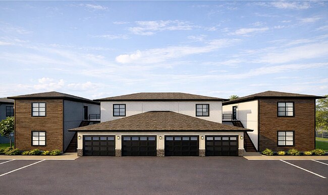 One and Two Bedroom Apartment and Garage Entrances