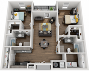 The Georgian 2x2 Floor Plan