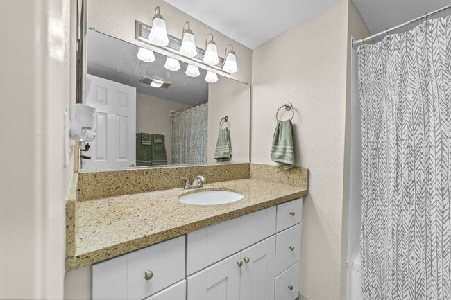 Bathroom at Olive Tree Townhomes in Costa Mesa, CA