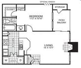 1BR/1BA