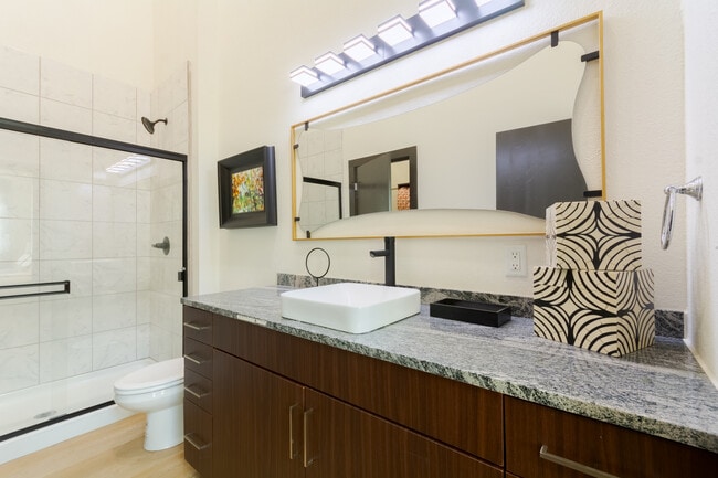 3BR, 2BA - 1,251SF - Primary Bathroom - Whisper Valley at Quartier