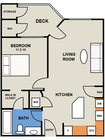 The Crescent 1 Bedroom/1 Bath