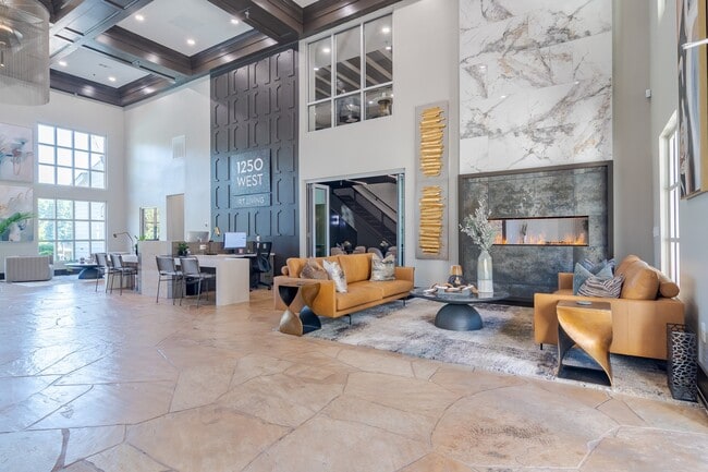 Newly Renovated Clubhouse with Modern Fireplace