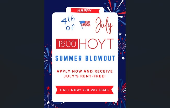 July Move-In Special - 1600 Hoyt Apartments