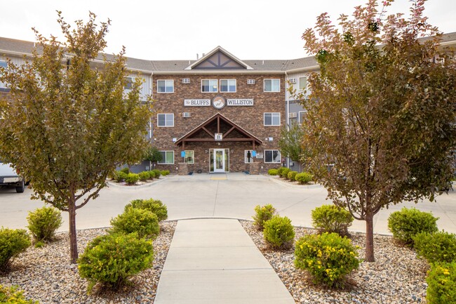 Exterior of leasing office - Bluffs of Williston Apartments