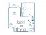 E2B | 1 bed 1 bath | 702 sq ft
