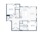 B3 floor plan Flats at 703