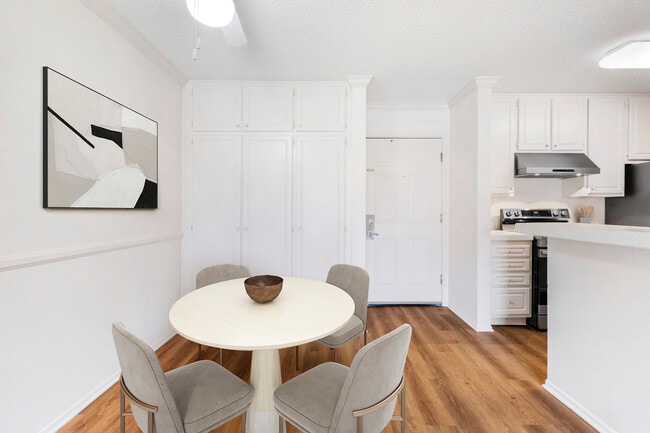 Classic Package II dining area with hard surface flooring