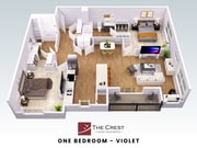 Violet Floor Plan 3D