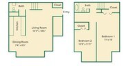 2BR/1.5BA