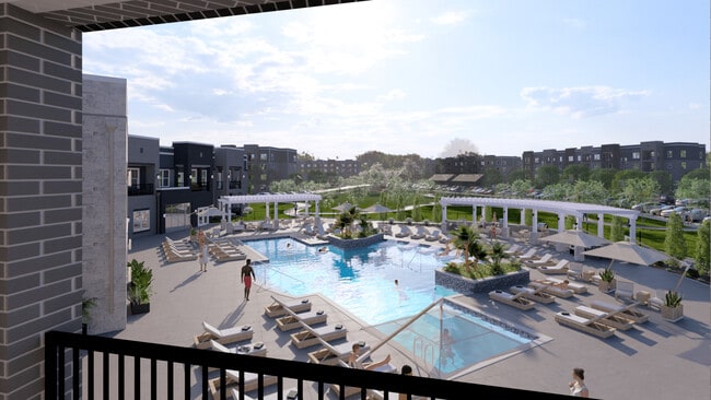 Clubhouse Balcony View - Springbrook Park Apartments