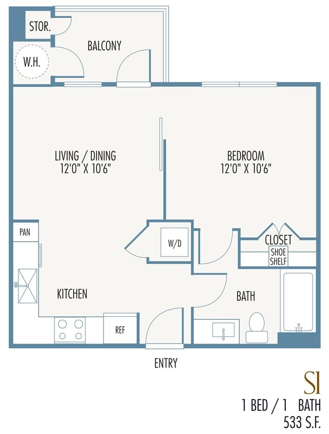 Tribute at the Rim Floor Plan S1 - S1