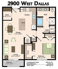A3 | 1 bed 1 bath | 941 sq ft