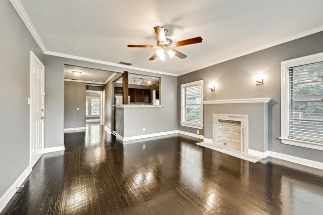 Living Area with Open Kitchen - 4018 Herschel Ave Unit B