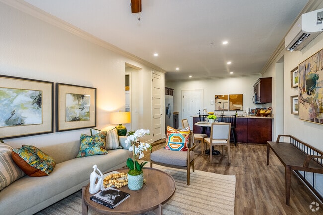 2BR, 2BA - 1,178SF - Living Room / Kitchen