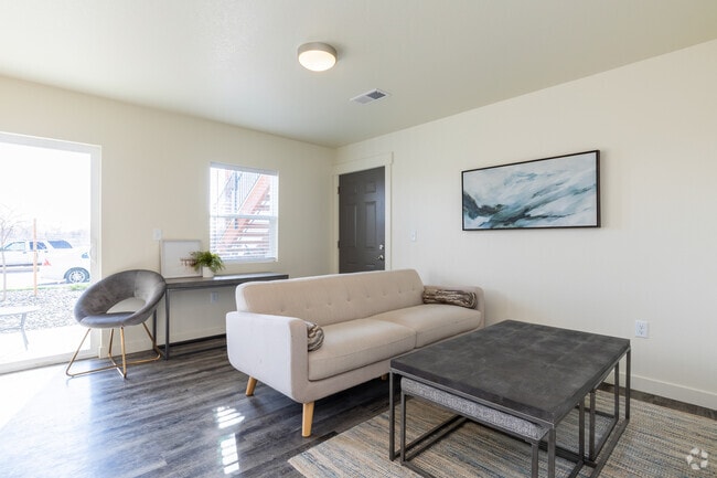 2BR, 1BA - 759SF. Floorplan 1 Living Room
