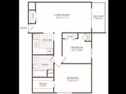 2BR/1BA